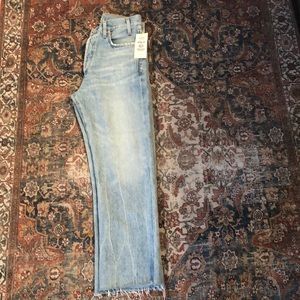 Citizens of Humanity Emery button fly high rise straight Size 24 NEW WITH TAGS